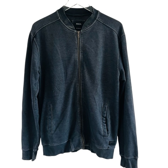 RVCA Other - RVCA Charcoal Black Zip-Up Jacket